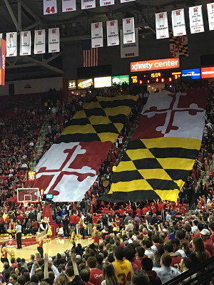 UMD Flags, Cole Field House